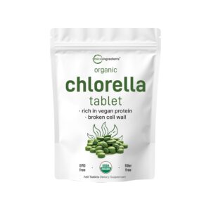 organic chlorella tablets, 720 tablets