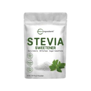 stevia sweetener powder with plant based erythritol, 4 pounds