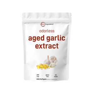 odorless aged garlic extract softgels