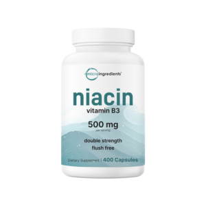 niacin 500mg per serving, 400 capsules | flush free b3 vitamins