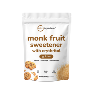 golden monk fruit sweetener with erythritol