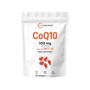 coq10 240 softgels with coconut mct oil