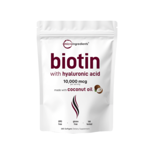 biotin with hyaluronic acid softgel, 365 counts