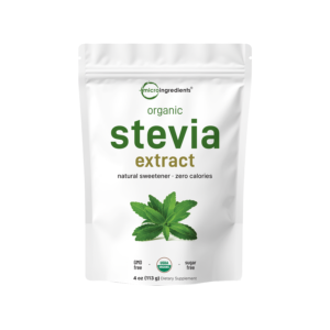 pure organic stevia powder, 4 ounces