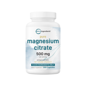 pure magnesium citrate supplements 500mg per serving, 300 capsules
