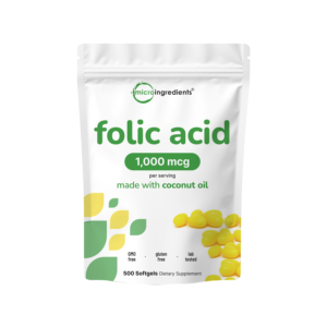 premium folic acid softgels